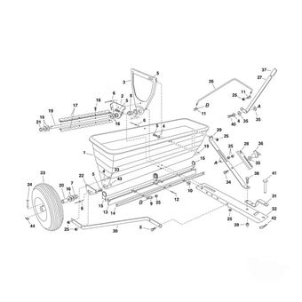 Rozmetadlo za traktor Agri-Fab 80kg