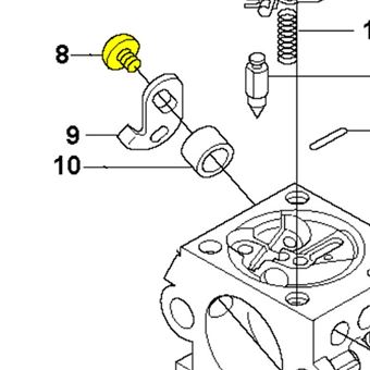 Šroub osičky karburátoru osičky ZAMA C1Q 2152