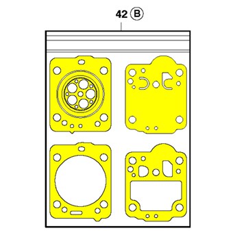 Těsnění karburátoru sada Jonsered CS2240 440