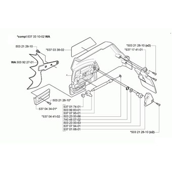 Vložka krytu spojky Husqvarna 371