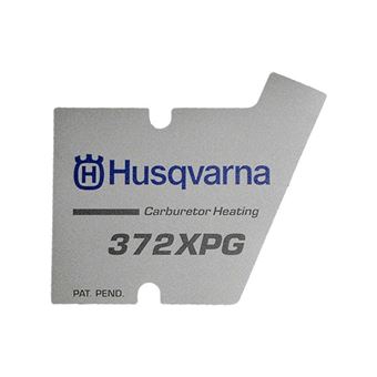 Nálepka kryt starteru Husqvarna 372XPG - N/