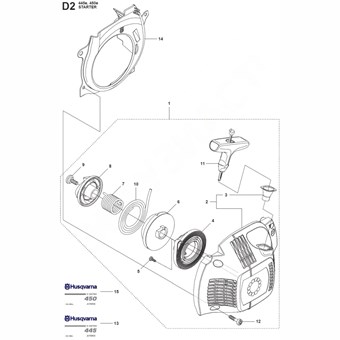 Pružina starteru Husqvarna 450