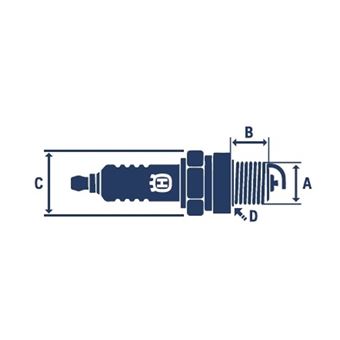 Svíčka zapalovací Husqvarna HQT-1 Resistor - H