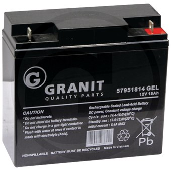 Akumulátor Granit pro GGP  76/10,5 12V 18AH Gel Stiga